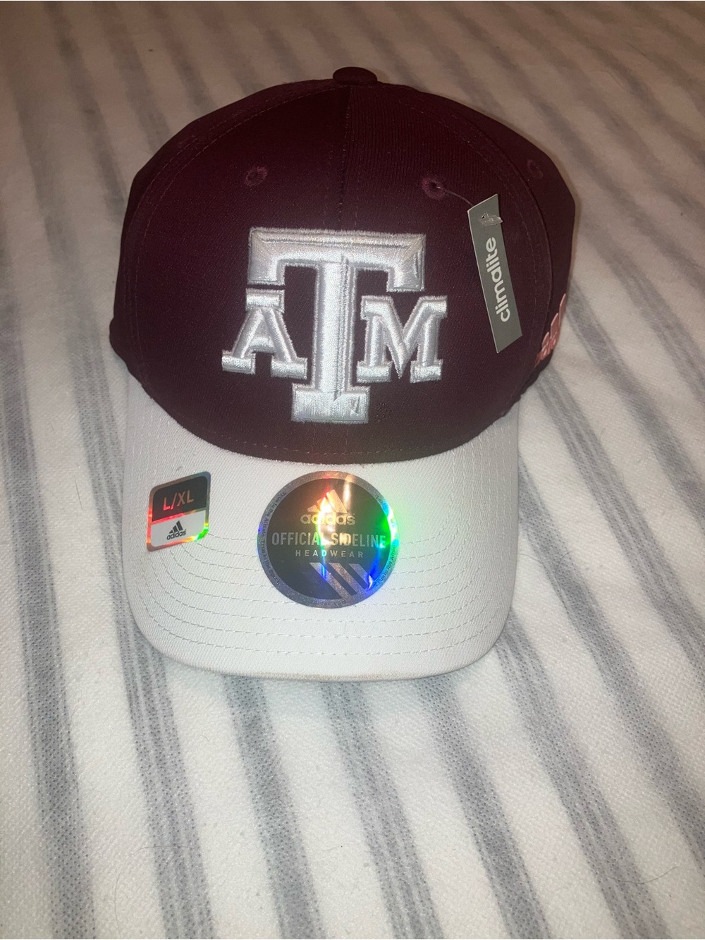 TEXAS A&M Adidas Ball Cap Structured Flex climate rare 2020 TAMU